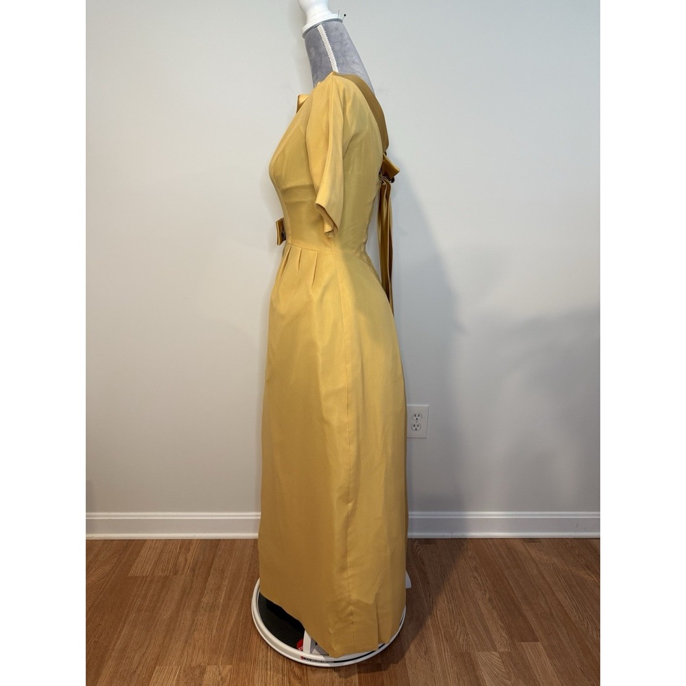 Vintage 1960s Lorrie Deb Formal Full Length Evening Dress Gown Chiffon Overlay S - Picture 6 of 14